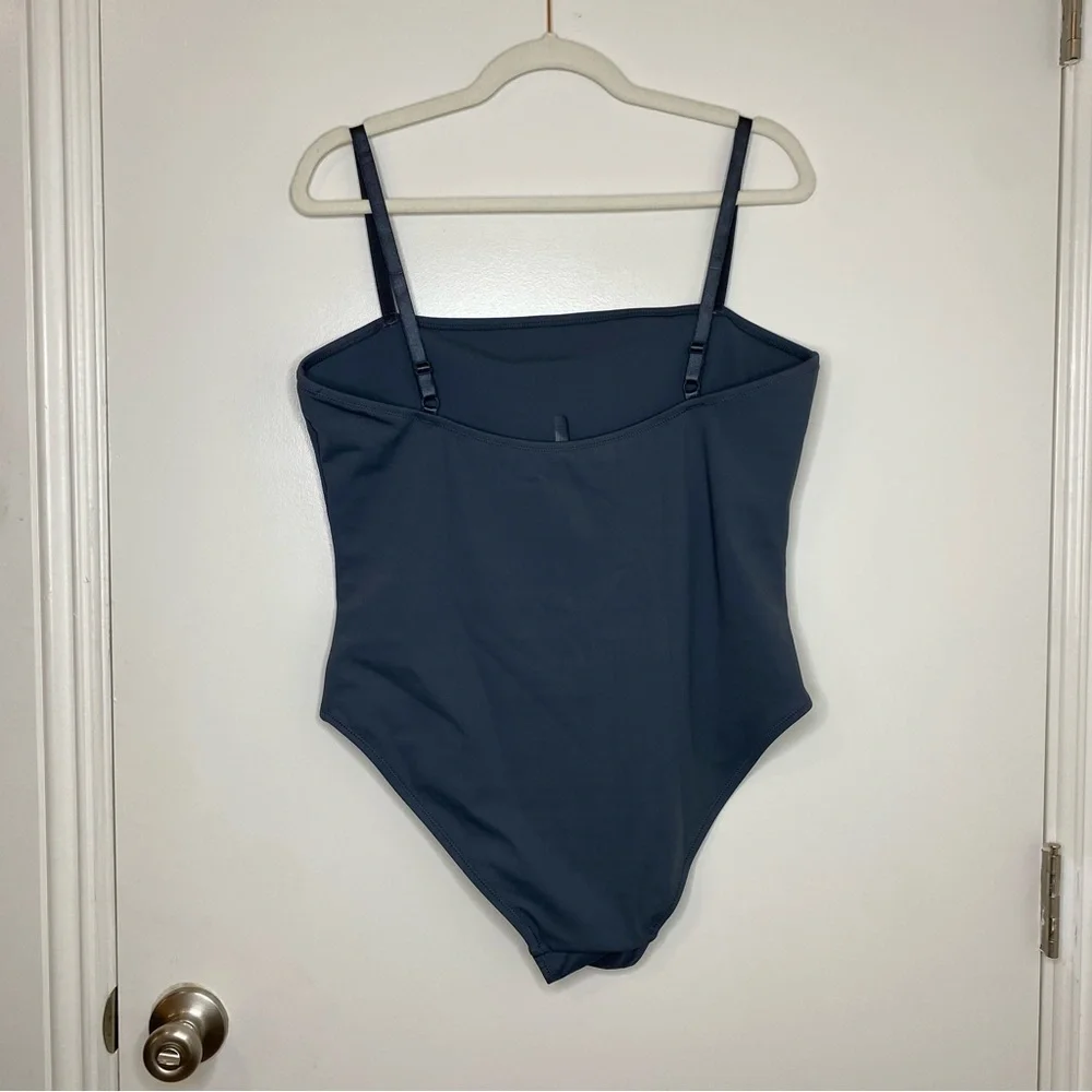NEW!! SKIMS SHAPING SWIM CAMI ONE PIECE ~ Gunmetal